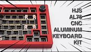HJS AL75 Mechanical Keyboard | 75% CNC Aluminum Gasket-Mounted Keyboard Unboxing
