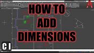 AutoCAD How To Add Dimensions! - 2 Minute Tuesday