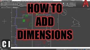 AutoCAD How To Add Dimensions! - 2 Minute Tuesday