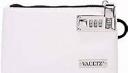 Vaultz Locking Accessories Pouch, 5x8 Inches, White (VZ03988)