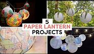 5 Easy Paper Lantern Projects | DIY Paper Lanterns