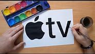 How to draw the Apple tv logo
