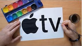 How to draw the Apple tv logo