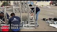 How to assembly aluminum truss system