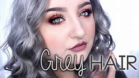 GREY/SILVER HAIR | How to get Silver/Grey hair DIY | RawBeautyKristi