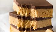 Peanut Butter Chocolate Bars (SUPER QUICK!)