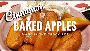 Cinnamon Baked Apples made in the Crock Pot!