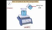 Sol Gel Method for the synthesis of SiO2 nanoparticles