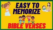 SHORT BIBLE VERSES for CHILDREN / PART 1 / EASY to MEMORIZE / with DIFFERENT LANGUAGES TRANSLATION