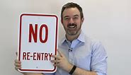 SmartSign "No Public Access" Sign | 12" x 18" Aluminum