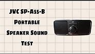 JVC SP-A55-B Portable Speaker Short Sound Test