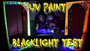 UV Blacklight Paint Test