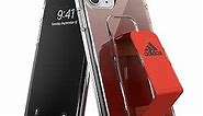adidas Sports Solar Red Cell-Phone Case for iPhone 11 Pro, Drop-Resistant Hand-Grip Phone Cover with Strap