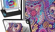 for Apple iPad Mini 4/5 Case, for iPad Mini 4th/5th Generation Cases Kids Cute Women Folio Cover with Pencil Holder Girls Pretty Girly Teens Aesthetic Rotating Stand for iPad Mini 7.9 Inch