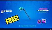 How To Get MINTY PICKAXE for FREE in Fortnite! (Chapter 5 Season 1) !