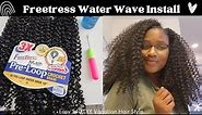 Freetress Water Wave 3x Pre-Loop Crochet Braid Hair Install. -- Quick & Cheap Vacation Hair