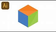 Draw a simple cube (Illustrator Tutorial) — abcinformatic