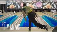 The hidden oil patterns on bowling lanes