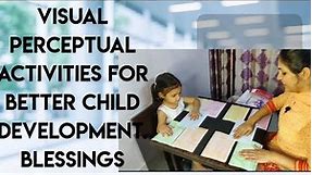 Visual Perceptual Skills for School Readiness/Activities to improve the visual perception of kids.