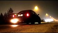 Audi 80 turbo quattro launch control test (wet and cold road)