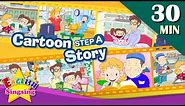 How old are you?+More Kids Cartoon story step A | Learn English | Collection of Easy conversation
