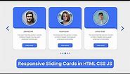 How to make Responsive Card Slider in HTML CSS & JavaScript | SwiperJs