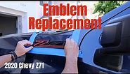 Chevy Truck: z71 emblem replacement