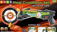 deAO Toy Crossbow Set with Target Suction Cup Arrows Target Board Indoor Outdoor Games for Kids-AR-G