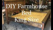 DIY | How to build a Farmhouse King Size Bed | Farmhouse Platform Bed