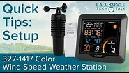 327-1417 Color Wind Speed Weather Station Setup