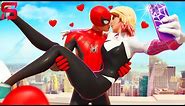 Spider-Gwen & Spider-Man FALL IN LOVE.. Fortnite Season 4
