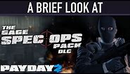 A brief look at The Gage Spec Ops Pack DLC. [PAYDAY 2]
