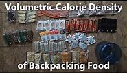 The Volumetric Calorie Density of Backpacking Food