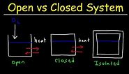 Open System, Closed System and Isolated System - Thermodynamics & Physics