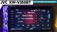 JVC KW-V350BT - 6.8" Double DIN DVD/CD Bluetooth Headunit
