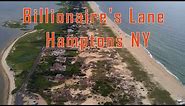 Billionaire's Lane - The Hamptons in New York. Aerial / Drone View Dji Mavic Pro