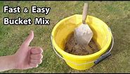 How to Mix small amount of Sand Cement Mortar by hand