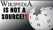 Wikipedia is NOT a source!?! with @MilitaryAviationHistory