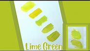 How To Make A Bright Lime Green Acrylic Paint Color