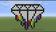 Minecraft Pixel Art - Rainbow Melting Diamond