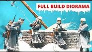 REALISTIC WW2 Snow Diorama FULL BUILD with Master Box Cold Wind German Infantry Figures 1/35 ❄️