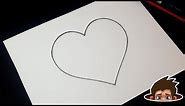 Heart drawing || How to Draw a Perfect Heart Step by Step || Easy drawing