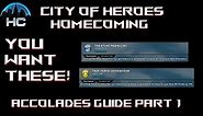City of Heroes - Accolades Guide part 1 - You want these on every Character!