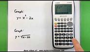 Basic Math - Graphing with a Casio fx-9750GII Calculator