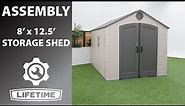 Lifetime 8' x 12.5' Outdoor Storage Shed | Lifetime Assembly Channel