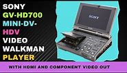 Sony GV-HD700 MiniDV-HDV Video Walkman Player with HDMI Out - Specs and Features - MiniDV VCR