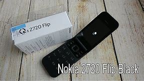 Nokia 2720 Flip 4G black unboxing and camera, game tested