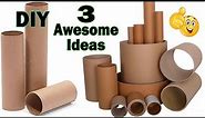 DIY - 3 Ideas from Cardboard Tubes | Best out of waste #11