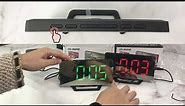 How To Set LED Mirror Alarm Clock? | Setting Guide