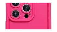 UMIONE for iPhone 13 pro max case, Raised Edge Design, Double Protection for The Camera, Non-Slip, Shockproof, Dirt-Resistant, a Variety of Colors for Boys, Girls Phone case Trend Single - Rose